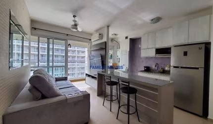 Apartamento com 1 quarto para alugar na Rua Emílio Ribas, --, Vila Mathias, Santos por R$ 3.400