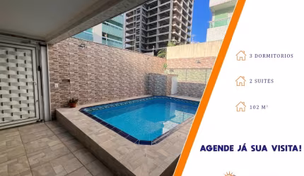 Casa Isolada a 50 Metros da Praia em Praia Grande