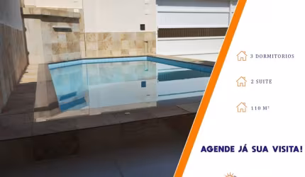 Casa Isolada com 3 Dormitórios, Sendo 2 Suítes, Piscina e Churrasqueira Gourmet