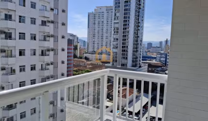 Apartamento com 1 dormitório à venda, 54 m² por R$ 636.000,00  Boqueirão Santos/SP