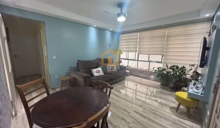 Apartamento de 2 Dormitórios  2  banheiro 1 vaga de garagem prédio com elevador e  na quadra  da Praia do Gonzaguinha , São Vicente/SP 