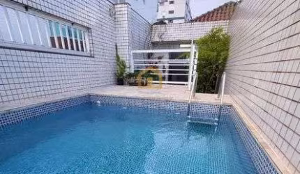 Casa Triplex 4 Dormitórios | 3 Suítes | Salão de Festas | 2 Vagas | 3 Sacadas de Frente - Bairro Aparecida, Santos/SP.