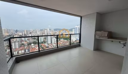 Apartamento Alto Padrão, 2 Dormitórios (1 suíte) – 82,66 m²  Santos/SP!