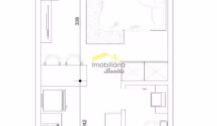 Apartamento à venda, 1 quarto, 1 suíte, 1 vaga, Buritis - Belo Horizonte/MG