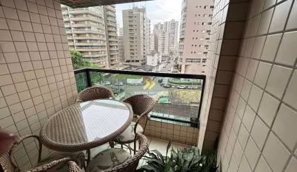 Apartamento Mobiliado com 02 Quartos e Sacada – Praia Grande