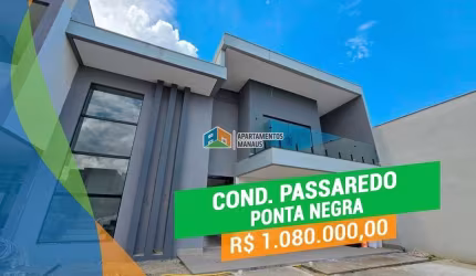 Casa em condomínio fechado com 3 quartos à venda na Avenida do Turismo, Ponta Negra, Manaus, 250 m2 por R$ 1.080.000