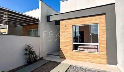 Casa geminada com 2 quartos + 2 vagas de garagem, Bananal do Sul - Guaramirim
