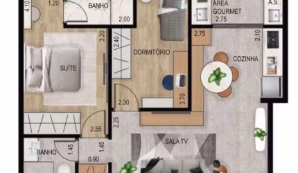 Cobertura de 3 quartos, 100m² no bairro Assunção, em São Bernardo do Campo