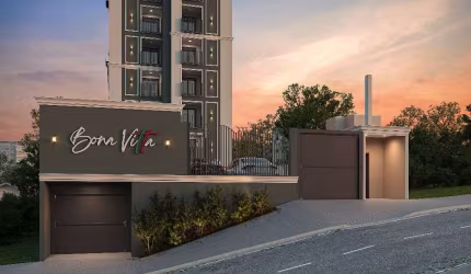 Apartamento na planta com 1 suite e 1 quarto- Edificio Bona Vitta - B. Cancelli