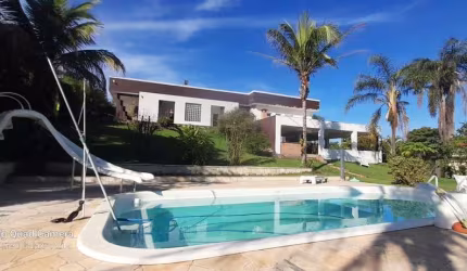 Chácara de luxo no Vale das Laranjeiras, Indaiatuba-SP: 4 quartos, 4 suítes, 2 salas, 6 banheiros, 6 vagas, 600m².