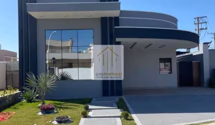 Casa de luxo em condomínio à venda em Indaiatuba-SP, no Jardim Residencial Maria Dulce: 3 quartos, 3 suítes, 2 salas, 4 vagas de garagem, 362m².