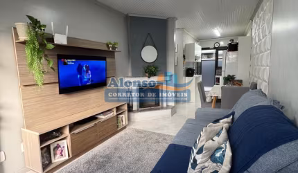 Casa semi mobiliada com lareira no Desvio Rizzo
