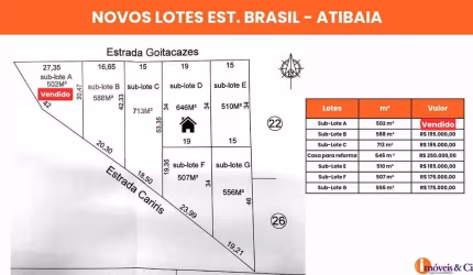 LOTE NA RUA GOITACAZES - ESTANCIA BRASIL