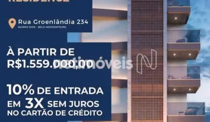 Cobertura com 4 dormitórios à venda no bairro Sion, área de 160 m² com preço excelente.