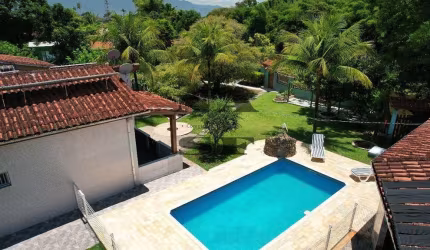 Casa com pier para  pesca e rampa para barco à venda, Morro do Algodão, Caraguatatuba, SP