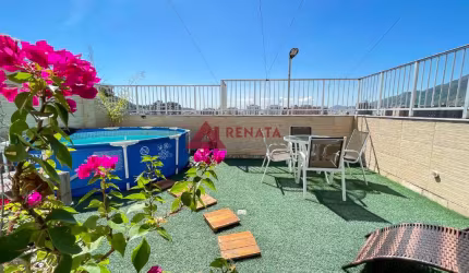 Cobertura duplex para venda possui 192m² com 4 quartos em Grajaú - Rio de Janeiro