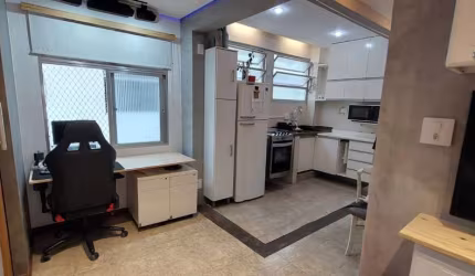 Apartamento com 1 Quarto e 1 banheiro à Venda, 48 m² por R$ 335.000 ( Porteira Fechada) no Gonzaga em Santos