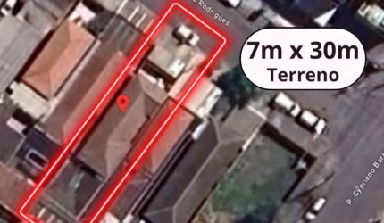 TERRENO À VENDA, 210M², NO PONTA DA PRAIA EM SANTOS