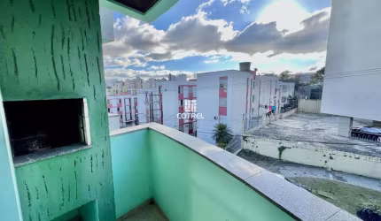 Apartamento semi-mobiliado com 1 dormitório e garagem no Bairro Centro