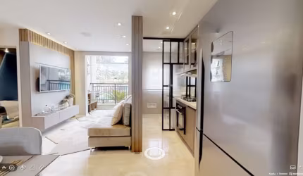 Apartamento pronto pra morar  tem 37 metros quadrados com 2 quartos