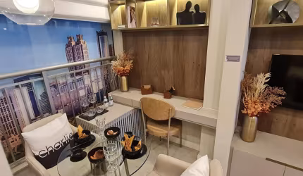 Apartamento   tem 25 metros quadrados com 1 quartos
