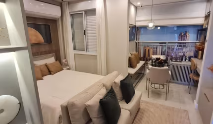 Apartamento tem 36 metros quadrados com 1 ou 2  quartosna Liberdade