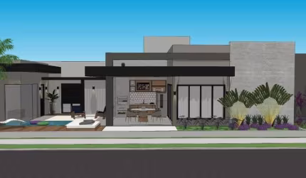 Casa para Venda em Nova Odessa, Jardim Solar das Esmeraldas, 3 dormitórios, 1 suíte, 4 banheiros, 4 vagas