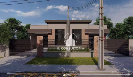 Casa com ótimo padrão de acabamento, três quartos sendo uma suíte