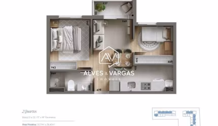 Apartamento com 2 quartos à venda na Avenida República Argentina, 4483, Novo Mundo, Curitiba por R$ 317.900