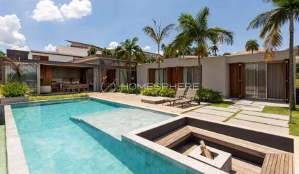 Casa à venda no Condomínio Terras de São José I - Itu/SP. Porteira fechada, mobiliada, 590 m², 5 suítes, área gourmet, piscina e lindo paisagismo