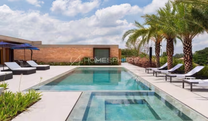 Fazenda Vila Real de Itu. Casa à venda projetada por ALN Arquitetos e paisagismo de Catê Poli, 950 m², mobiliada, 5 suítes, piscina e área gourmet