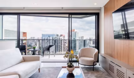 Condomínio VN Millennium Faria Lima Vila Olímpia Rua Chilon, 184. Apartamento à venda Vila Olímpia, 2 quartos, sendo 2 suítes, 104m², duplex, reformado, mobiliado e decorado, 2 vagas e lazer no VN Far