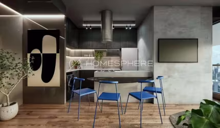 Helbor W Residences São Paulo Rua Funchal, 65 . Apartamento à venda Vila Olímpia, 73m², 2 quartos, sendo 1 suíte, 1 vaga e lazer. Apartamento no contrapiso