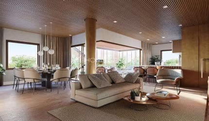 R. Monte Aprazível, 118, Cobertura duplex à venda no Saint Barthélemy. 259m², 2 quartos, sendo 2 suítes e lazer. Condomínio Saint Barthélemy Vila Nova Conceição Projeto de arquitetura Triptyque Archit
