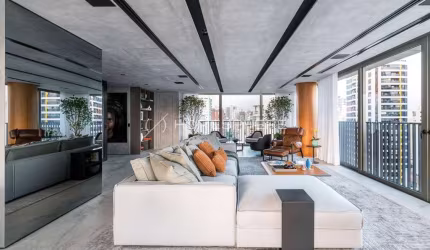 Condomínio Agia Faria Lima Rua Chipre, 70. Apartamento à venda Itaim Bibi, 3 quartos, sendo 3 suítes, mobília Jader Almeida, 236 m², varanda gourmet e 4 vagas. Arquiplan Agia Faria Lima alto padrão no