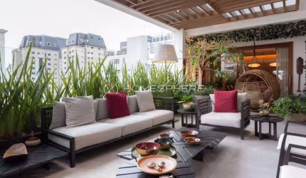 Jardim América Villa Medici Alameda Itu, 890. Cobertura à venda em Jardim América, 4 quartos, sendo 4 suítes, 695 m² e 4 vagas. Reformada, Alto padrão nos Jardins Condomínio Edifício Vila Medice - Al.