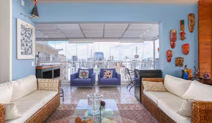 Giardino Paraiso Rua Coronel Oscar Porto, 208. Cobertura à venda no Paraíso, 294 m², 4 quartos, sendo 2 suítes, duplex, varanda gourmet, terraço com jacuzzi, 4 vagas e lazer no Condomínio Edifício Gia