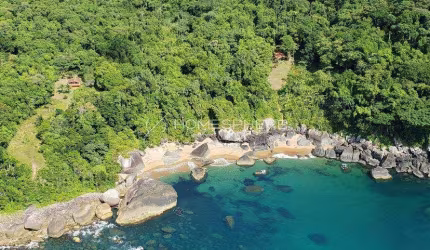 Praia do Gato Baía de Castelhanos - Ilhabela - SP. Terreno lote à venda Praia do Gato Ilhabela, área 216.079 m², casa com 1 quarto e vista para o mar em Frente a Praia do Gato Ilhabela -SP