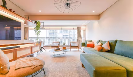 Apartamento em prédio novo, sendo 3 quartos sendo 3 suítes à venda no bairro Moema.