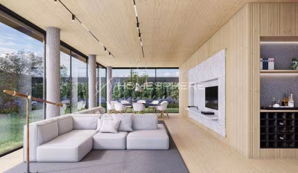 Vila Verde 660, condomínio fechado com casas de alto padrão no Jardim Europa. 421m², 4 suítes, jardim, piscina, área gourmet e 3 vagas. R. Campo Verde Vila Verde 660 Condomínio de Casas