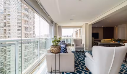 Condomínio L Adresse VNC Rua Diogo Jácome 553. Apartamento à venda edificio L'adresse, 157 m², 3 suítes, reformado e mobiliado, varanda gourmet, andar alto, 3 vagas e lazer no edifício L'Adresse Vila 