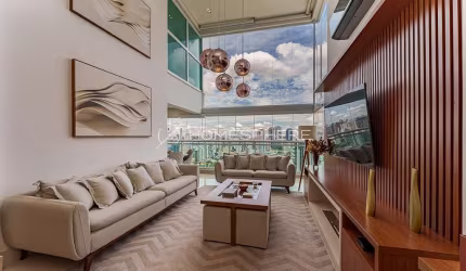 Condomínio Nova York Penthouses - Brooklin Rua Nova York 161. Apartamento à venda 197 m², 4 quartos, sendo 3 suítes, porteira fechada, varanda com vista livre, 3 vagas e lazer de clube no Nova York Pe