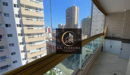 Apartamento com 3 dormitórios à venda, 100 m² por R$ 650.000,00 - Tupi - Praia Grande/SP