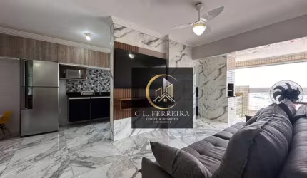 Apartamento com 2 dormitórios à venda, 95 m² por R$ 555.000,00 - Aviação - Praia Grande/SP