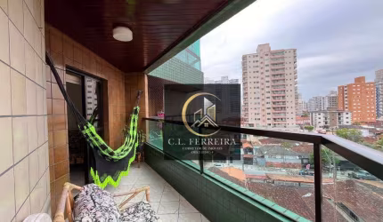 Apartamento com varanda e 1 quarrto à venda, 73 m² por R$ 380.000 - Tupi - Praia Grande/SP