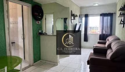 Apartamento com 1 dormitório à venda, 45 m² por R$ 185.000 - Vila Caiçara - Praia Grande/SP