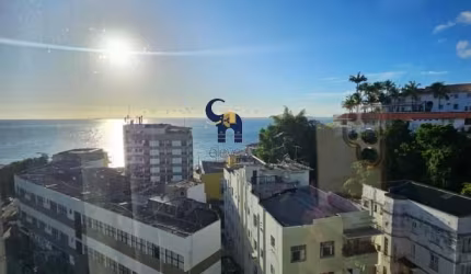 LINDO QUARTO E SALA, COM 42,45M², PORTEIRA FECHADA, VISTA DESLUMBRANTE DO PORTO DA BARRA!