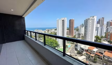 APARTAMENTO PARA LOCAÇÃO ANUAL SEM MOVEIS NA ONDINA  1/4 COM 48 M2, VISTA MAR, ANDAR ALTO, ARMÁRIOS EMBUTIDOS,  VARANDA EM EXCELENTE LOCALIZAÇÃO.  CHAVES NA MAO EXCLUSIVIDADE 