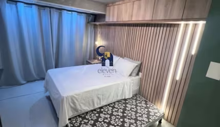APARTAMENTO ESTUDIO  PARA LOCAÇÃO ANUAL COM CAUÇÃO DE 3 MESES   MOBILIADO NA BARRA  