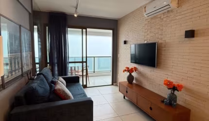 APARTAMENTO PARA LOCAÇÃO MOBILIADO  NA BARRA VISTA MAR, ANDAR ALTO, UMA VAGA